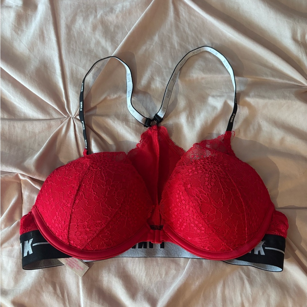 Victoria’s Secret- The Date Push-Up Red Lace Bra